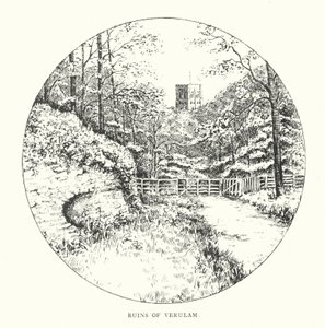 Ruinas de Verulam (litografía)