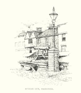 Cañón ruso, Maidstone (litografía) de Duncan Moul