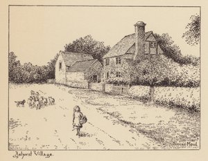 Sussex: Ashurst Village (litografía)