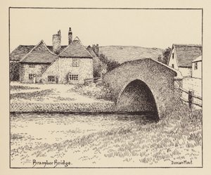 Sussex: Bramber Bridge (litografía)