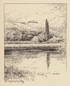 Sussex: Chanctonbury Ring (litografía) de Duncan Moul