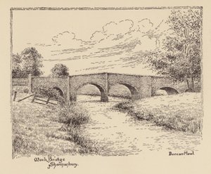 Sussex: Mock Bridge, Shermanbury (litografía)