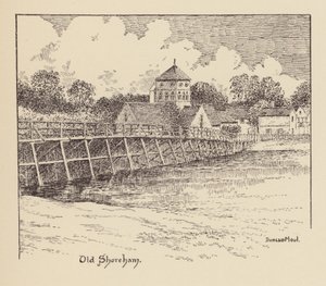 Sussex: Old Shoreham (litografía) de Duncan Moul