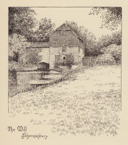 Sussex: The Mill, Shermanbury (litografía)