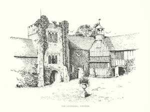 The Courtyard, Ightham (litografía)