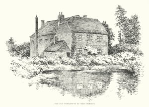 El antiguo asilo de West Horsley (litografía) de Duncan Moul