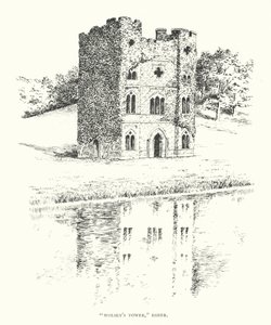"Torre de Wolsey", Esher (litografía) de Duncan Moul