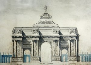 Arco de Triunfo, según los diseños de Claude Perrault (1613-78) de Dupouy Dupouy