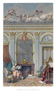 Interior bajo Luis XVI de Durin