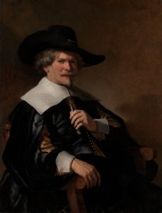 Retrato de un hombre sentado en un sillón, ca. 1640-50 de Dutch