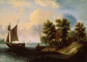 Paisaje marino, siglo XVII de Dutch Master