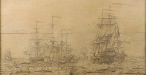 Una escena ballenera del siglo XVII de Dutch School