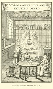 Una cocina holandesa en 1746 de Dutch School