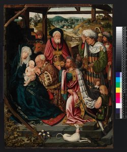 Adoración de los Reyes, 1520 de Dutch School