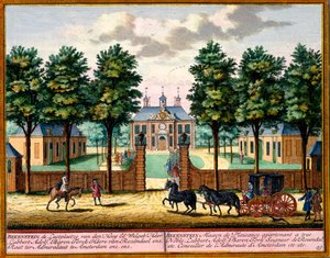 Casa de Placer Bekenstein, de Het Zeganpralent Kennemerlant por Hendrick de Leth y Matthias Brouerius Van Nidek, publicado c.1700-30 de Dutch School