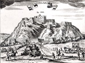 Bietala, fortaleza del Gran Lama, Reino de Lhasa, ilustración de 
