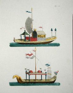Barcos ornamentales chinos, de 