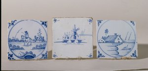 Azulejos de Delft, c.1750-1800 de Dutch School
