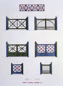 Diseños de la Revista de Gemas de Jardín por G. van Laar, publicado en 1802 de Dutch School