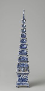 Pirámide de flores, c.1710-20 de Dutch School