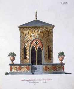 Decoraciones de jardín, de la Revista de Gemas de Jardín por G. van Laar, publicado en 1802 de Dutch School