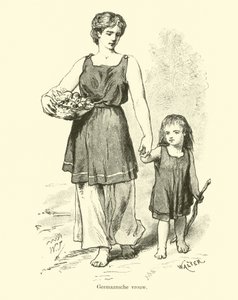 Mujer germánica de Dutch School