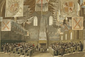 Gran Salón del Binnenhof, La Haya, Países Bajos de Dutch School