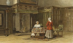 Interior de una casa holandesa, primera mitad del siglo XVII