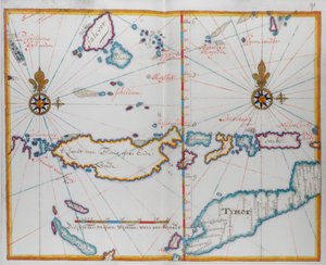 Isla de Timor y alrededores.