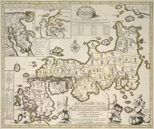 Mapa de Japón de Dutch School