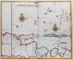 Mapa de las Islas de Java; madura; Bali y otras islas. de Dutch School