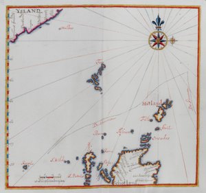 Mapa de las Islas Shetland.