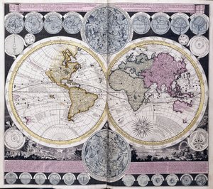 Mapa del mundo, c.1717