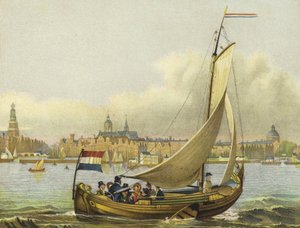 Paseo en bote en el Y, Países Bajos, siglo XIX