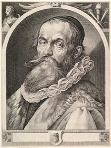 Retrato de Hendrick Goltzius, pub. 1617