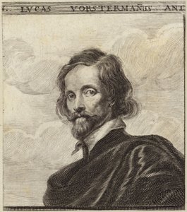 Retrato de Lucas Vorsterman de Dutch School