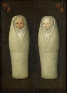 Retrato de Gemelos Envueltos: Los Hijos Fallecidos de Jacob de Graeff y Aeltge Boelens, c.1617