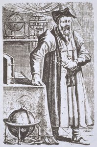 Retrato de William Postel (1510-81), de su De Universitate, Leyden, 1643, ilustrado en Historia de la Magia, publicado a finales del siglo XIX de Dutch School