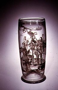 Humpen esmaltado en sepia, principios del siglo XVII