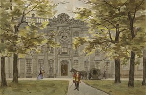 Residencia holandesa sustancial, mediados del siglo XVIII de Dutch School