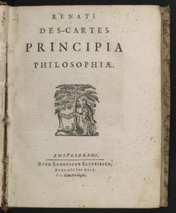 Página de título de Principia philosophiae de René Descartes de Dutch School