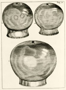 Varios vasos de ventosas, de Exercitationes Practicae circa Medendi Methodum por Frederik Dekkers, 1694 de Dutch School