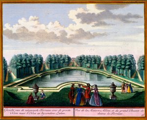 Vista de Het Zeganpralent Kennemerlant por Hendrick de Leth y Matthias Brouerius Van Nidek, publicado c.1700-30