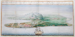 Vista de una de las islas de Banda.