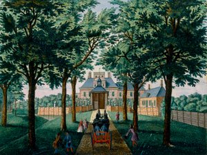 Casa Westerhout, de Het Zeganpralent Kennemerlant por Hendrick de Leth y Matthias Brouerius Van Nidek, publicado c.1700-1730 de Dutch School