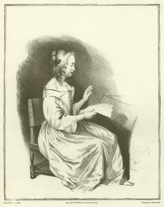 Mujer leyendo una carta