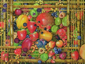 Fruta en caja de bambú, 1999 de E.B. Watts