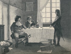 Bonaparte, Turreau y Volney en Niza en 1793, 1896 de E.G.H. Del
