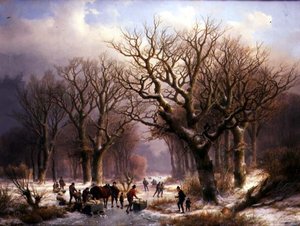 Un paisaje de invierno