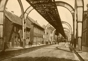 Un sistema de monorraíl de suspensión eléctrica, 1930 de ENA